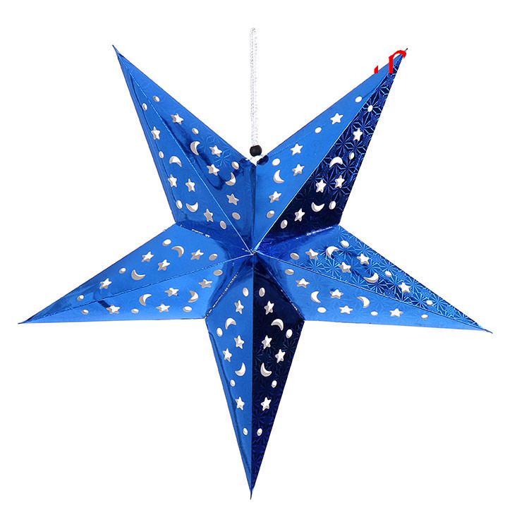 Metallic-Look Hanging Christmas Star - Image 6