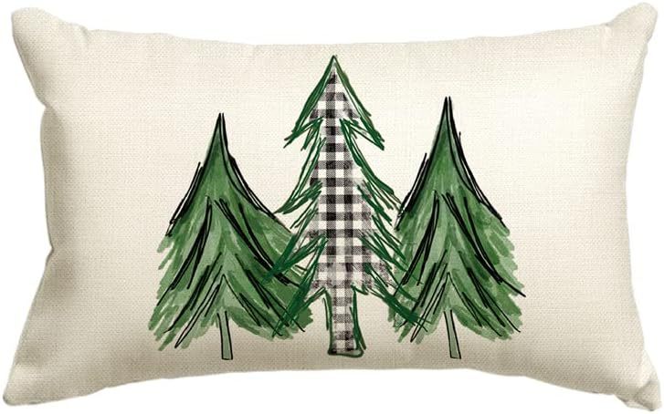 Christmas Tree Pillow Cover — 30 × 50 cm