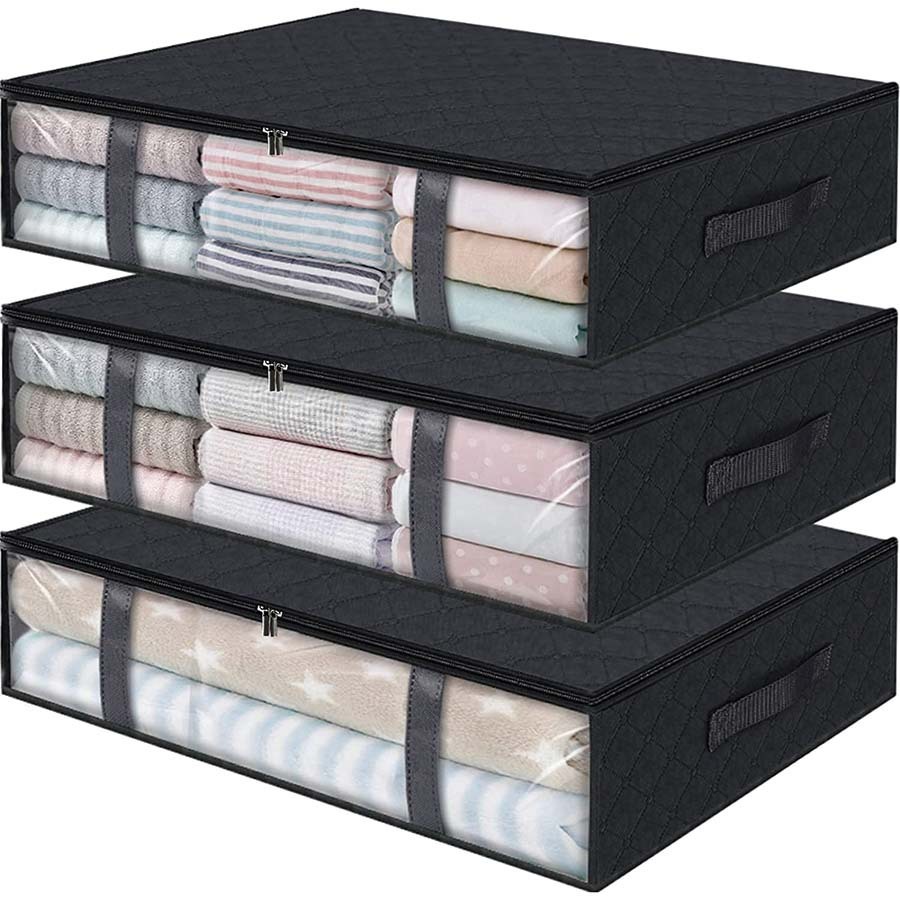 Windowed Underbed Storage Bag — Dark Gray - Image 4